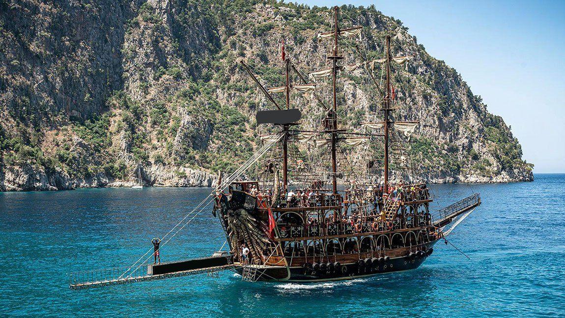 Fethiye Ölüdeniz'de Korsan Teknesiyle günübirlik tur!-12