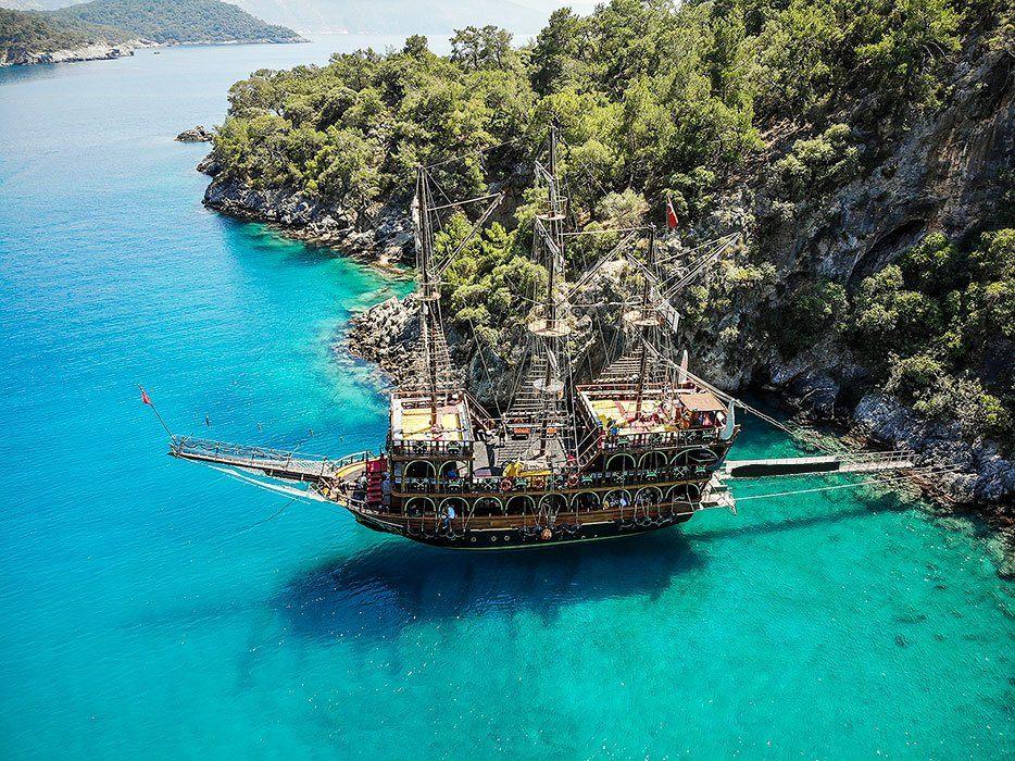 Fethiye Ölüdeniz'de Korsan Teknesiyle günübirlik tur!-22