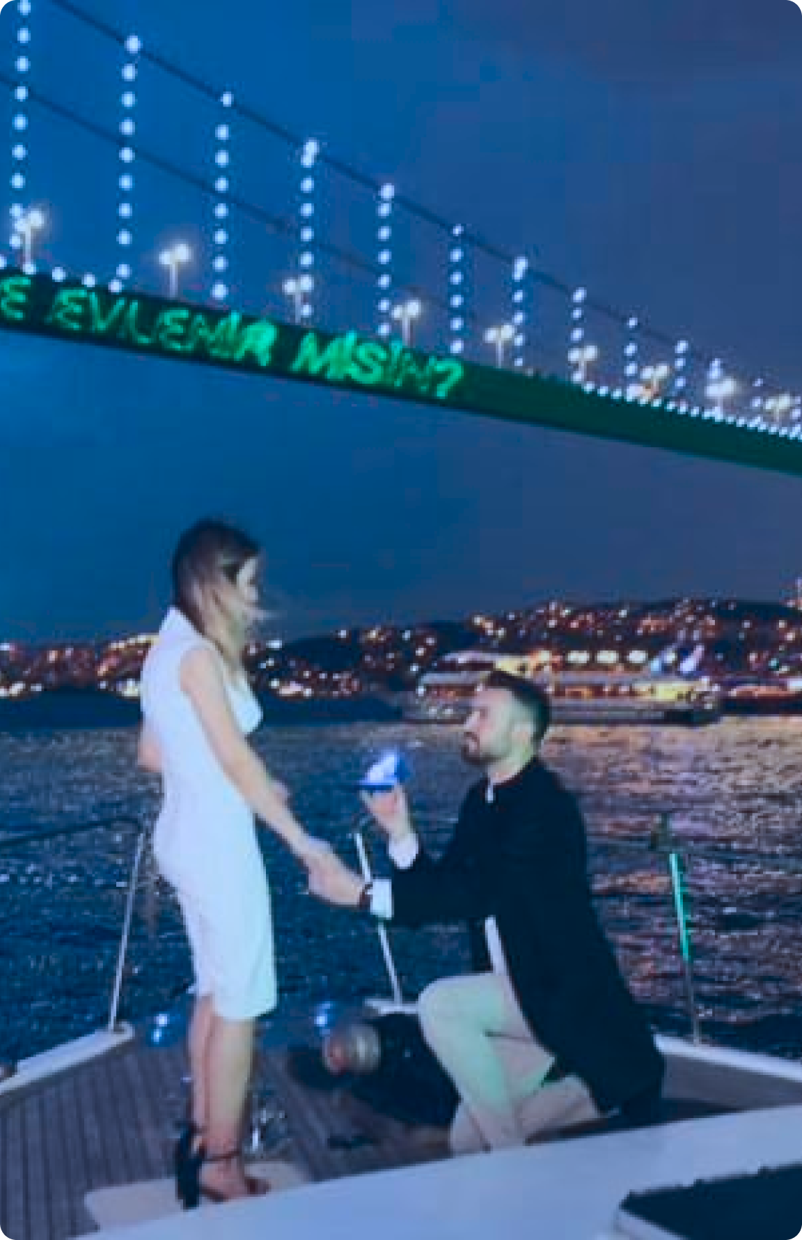 Marriage Proposal on the Bosphorus