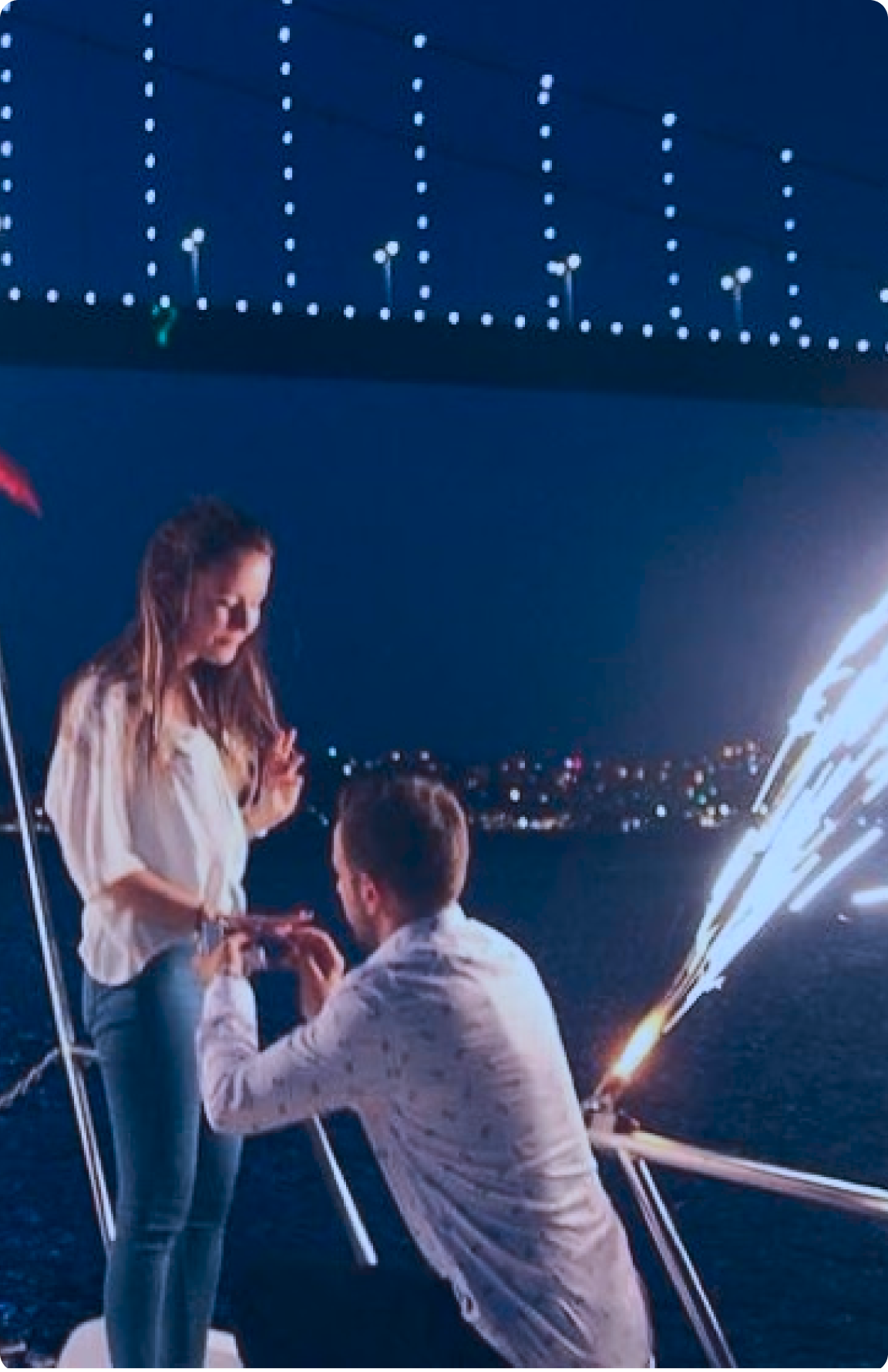 Marriage Proposal on a Boat