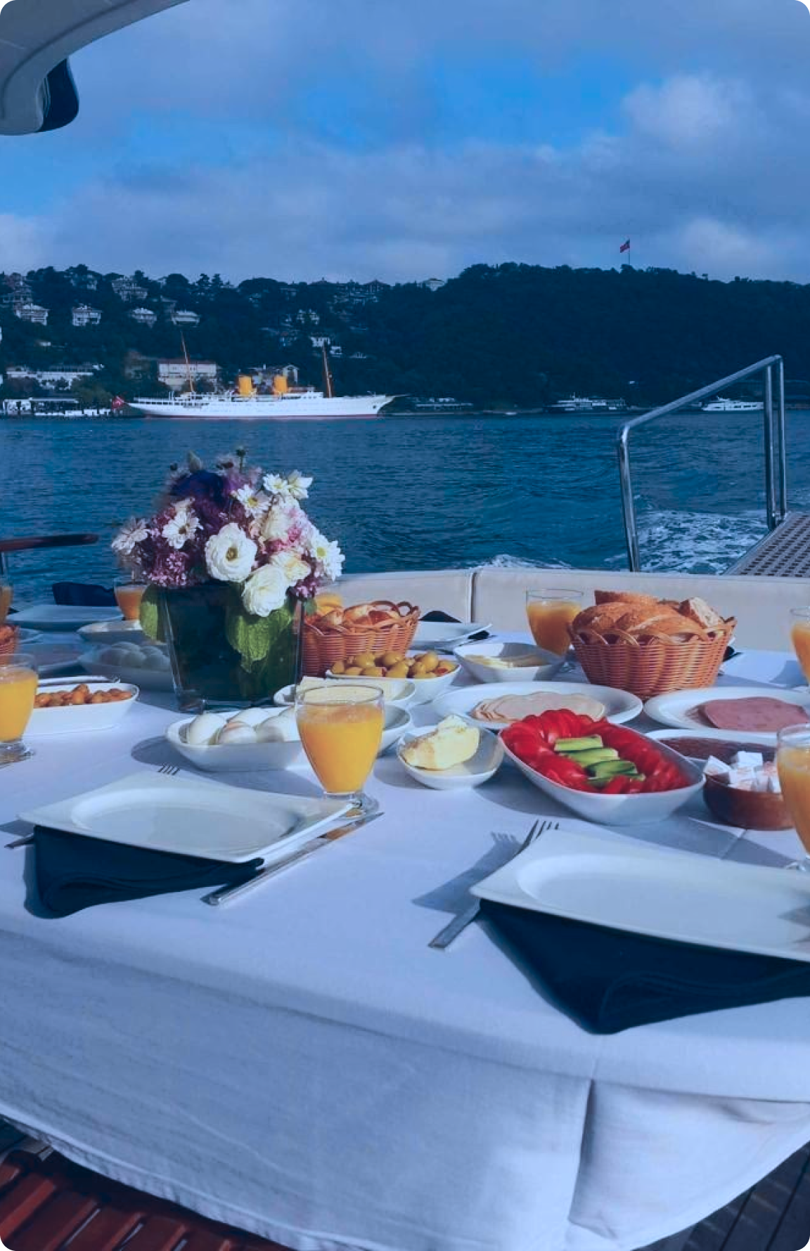 Breakfast on the Yacht